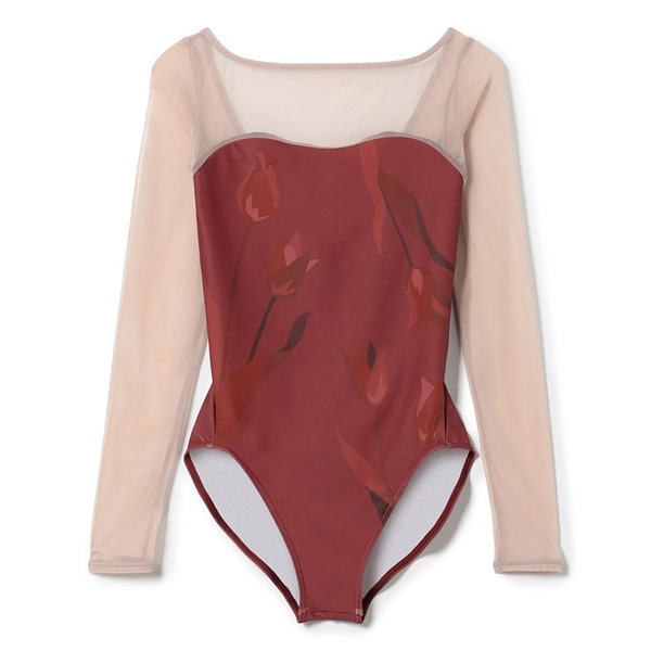 ロングスリーブレオタード(ガーネットＰＴ-M)