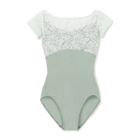 【MAY NAGAHISA】キャップスリーブレオタード(シーグリーン-S)