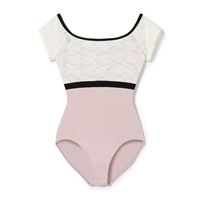 フレンチスリーブレオタード(グレイッシュローズ-Ｓ)