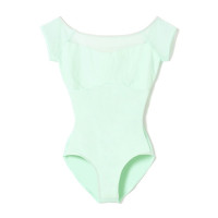フレンチスリーブレオタード(アイスグリーン-S)