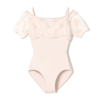 ハーフスリーブレオタード(ハニーベージュ-S)