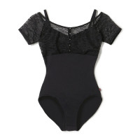 【AKANE TAKADA】レイヤードレオタード(ブラック-S)