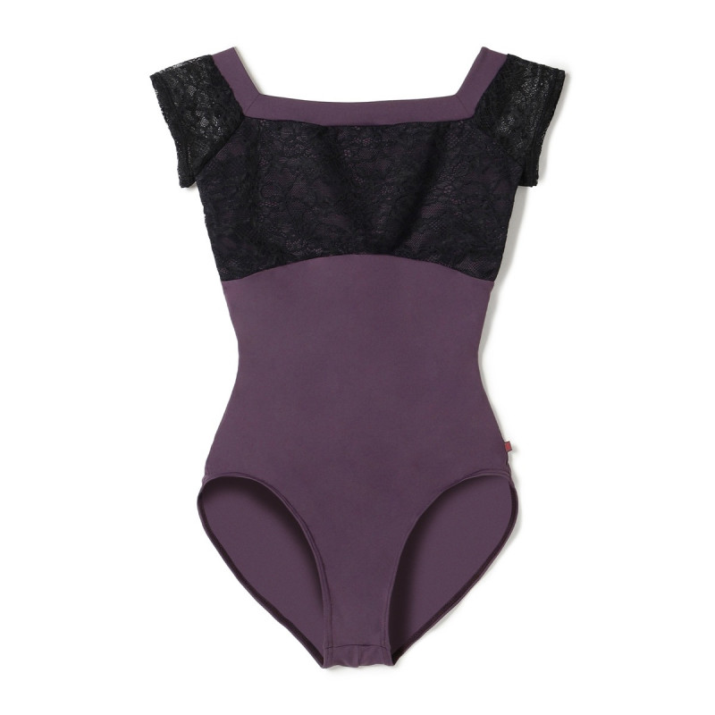 【AKANE TAKADA】フレンチスリーブレオタード(ブラックベリー-S)