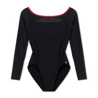 【MADOKA SUGAI】ロングスリーブレオタード(ブラック-S)