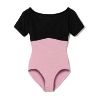 ★ハーフスリーブレオタード(ピンク-S)