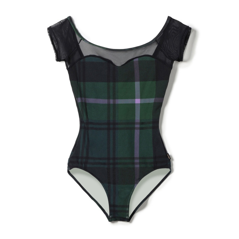 フレンチスリーブレオタード(コバルトブループリント-S)