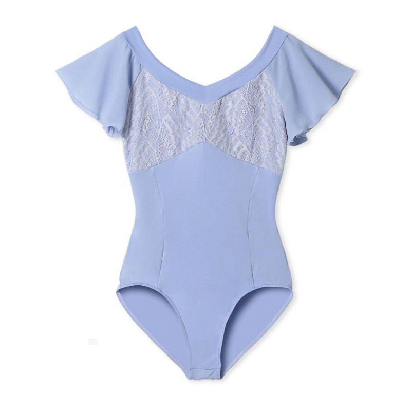 フレアスリーブレオタード(ヒヤシンス-S)