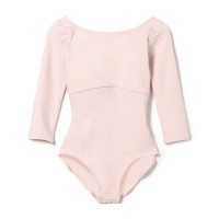 7分袖レオタード(ベビーピンク-S)
