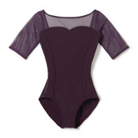 ★５分袖レオタード(ブラックベリー-S)