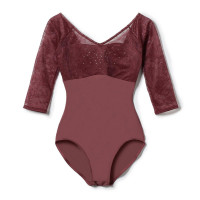 6分袖レオタード(アンティックローズ-S)