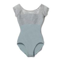 フレンチスリーブレオタード(アクアグリーン-S)