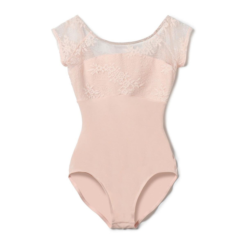 フレンチスリーブレオタード(ベビーピンク-S)