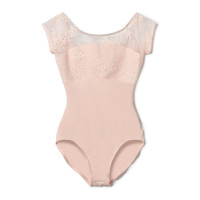 フレンチスリーブレオタード(ベビーピンク-S)