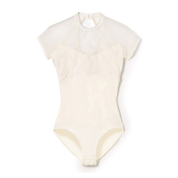 ハイネックレオタード(オフホワイト-S)