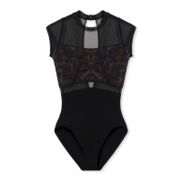 ハイネックレオタード(ブラック-S)