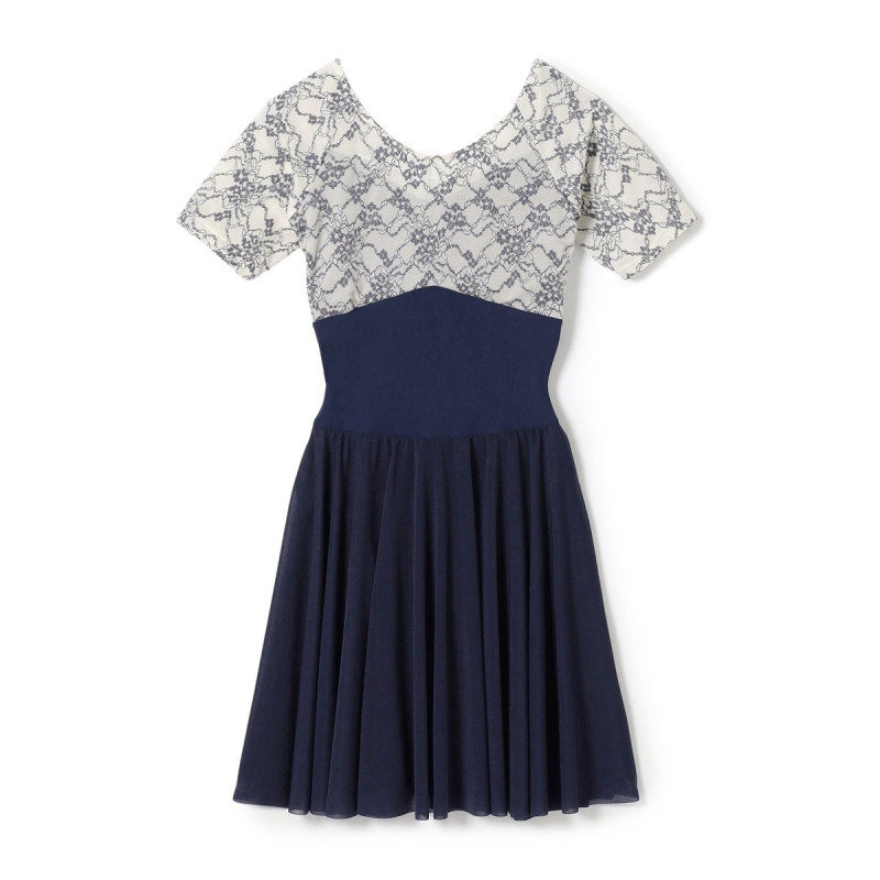 スカート付レオタード(ネイビー-S)