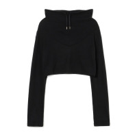 ハイネックショートトップ(ブラック-M)