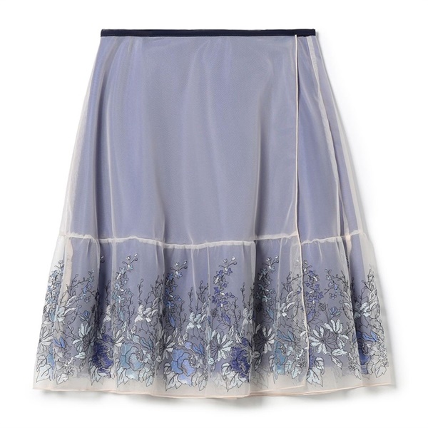 巻きスカート(ブルー-M)