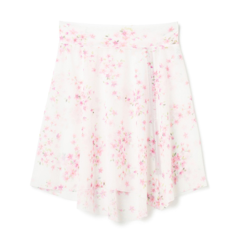 【MAY NAGAHISA】スカート(ホワイトプリント-M)