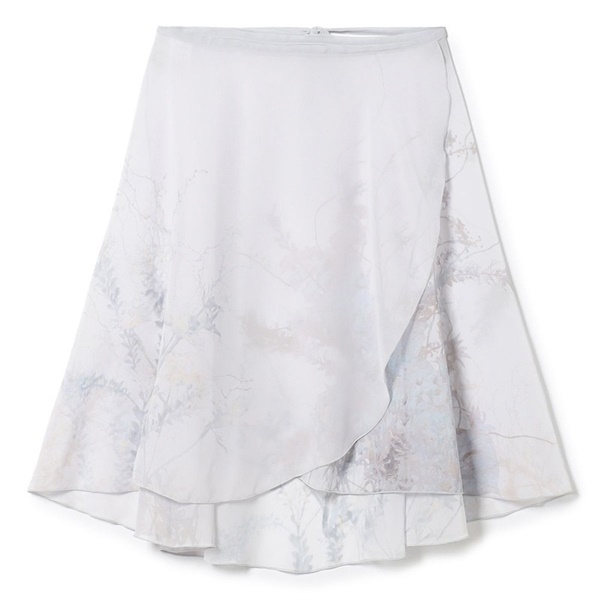 巻きスカート(ホワイト-フリー)