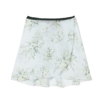 巻きスカート(グリーンプリント-フリー)