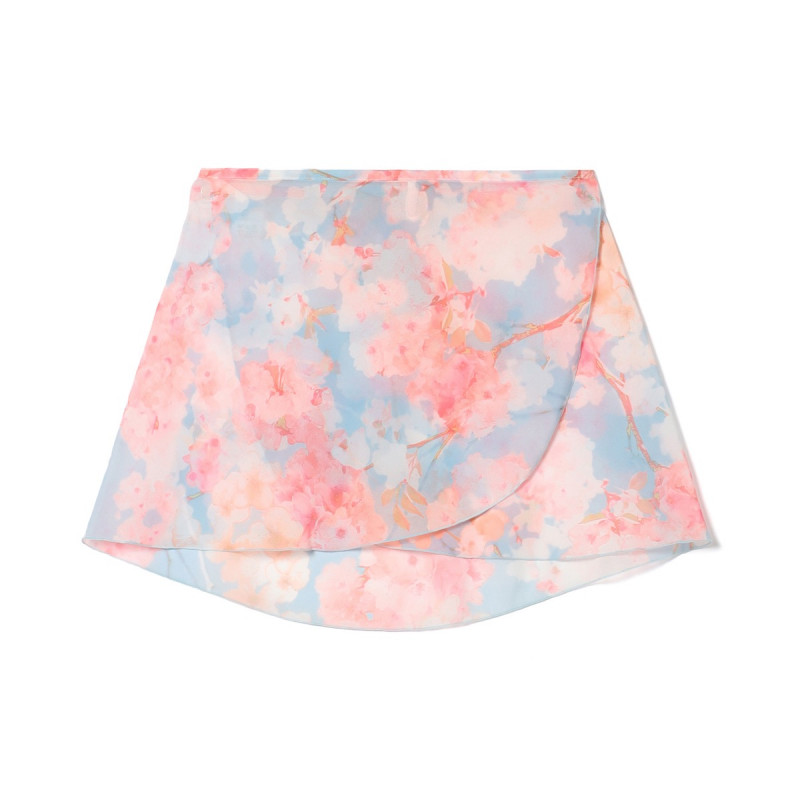 【MAY NAGAHISA】巻きスカート(チェリーピンクプリント-M)