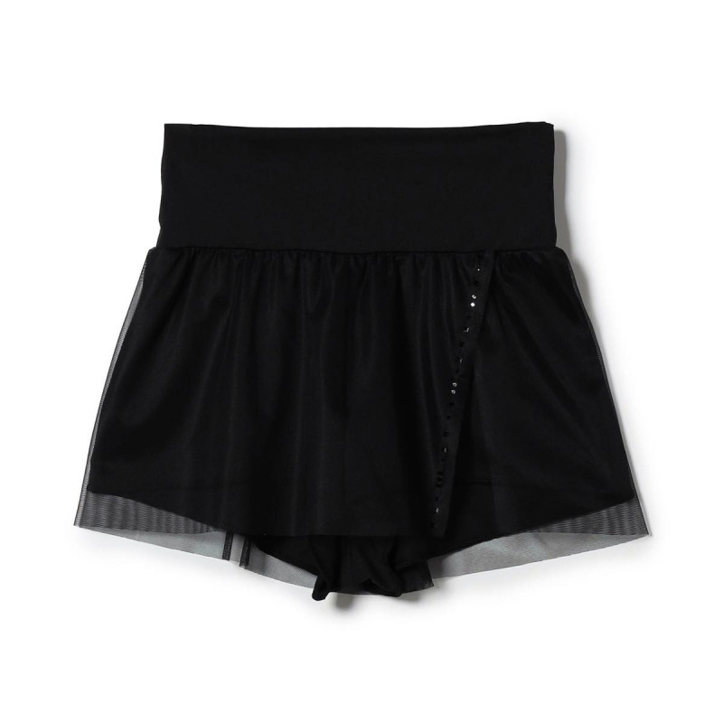 ショートスパッツ付スカート(ブラック-S)