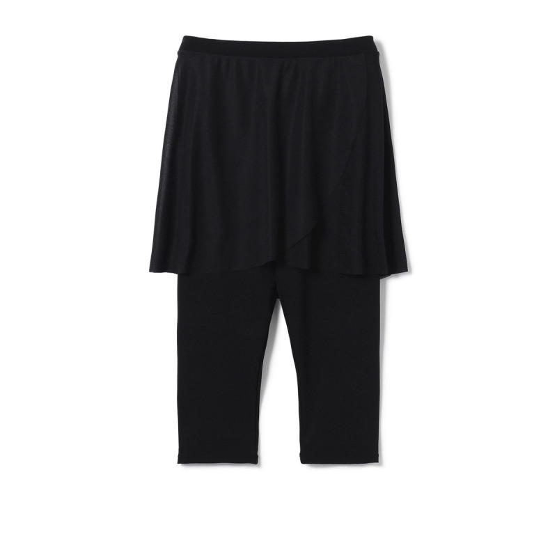 スカート付レギンス(ブラック-M)