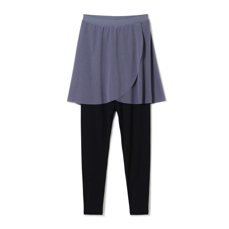 ★スカート付レギンス(アイアンブルー-S)