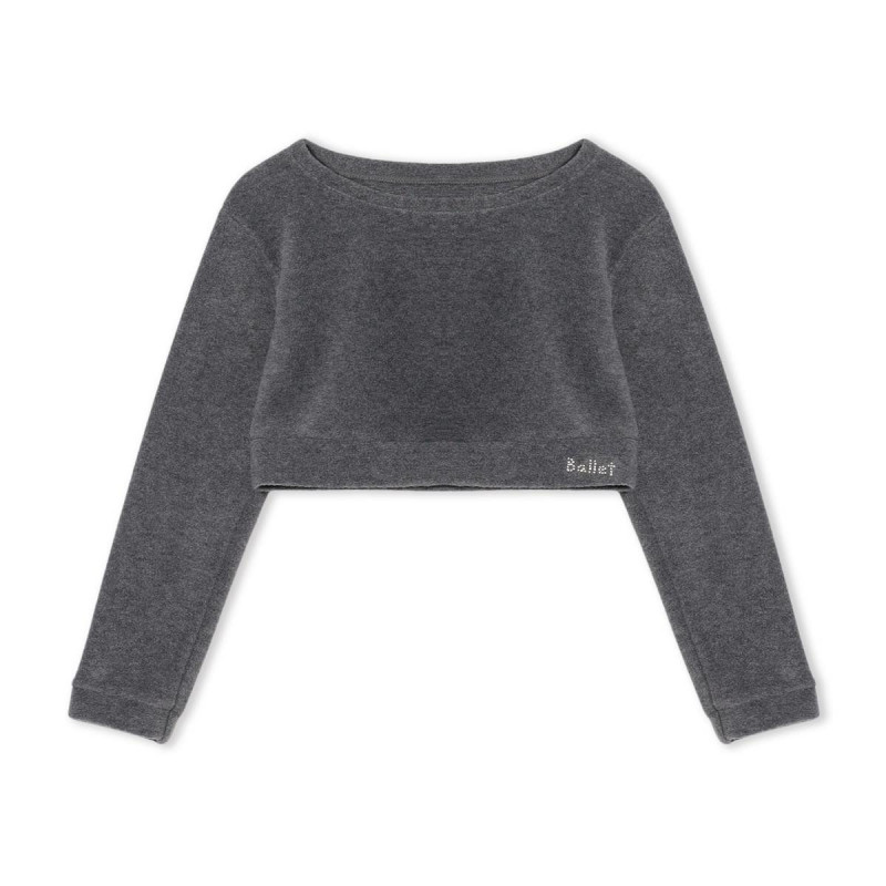 ショートトップ(グレー杢-140)