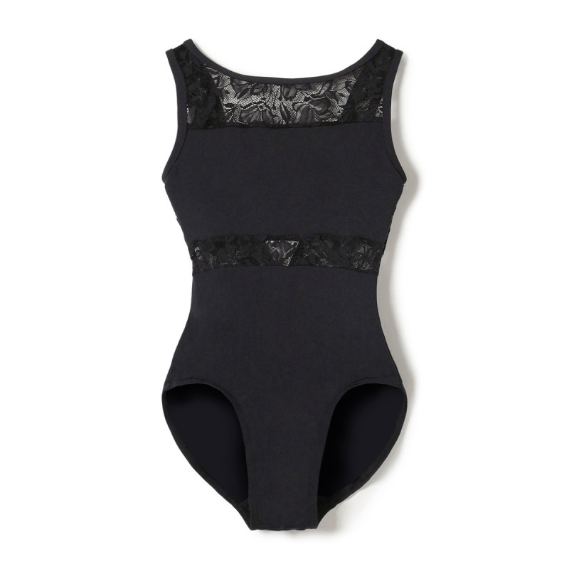 【MAY NAGAHISA】ジュニア ノースリーブレオタード(ブラック-130)