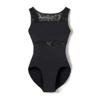 【MAY NAGAHISA】ジュニア ノースリーブレオタード(ブラック-130)