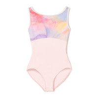 【NOZOMI YUASA】ジュニア ノースリーブレオタード(ローズプリント-140)