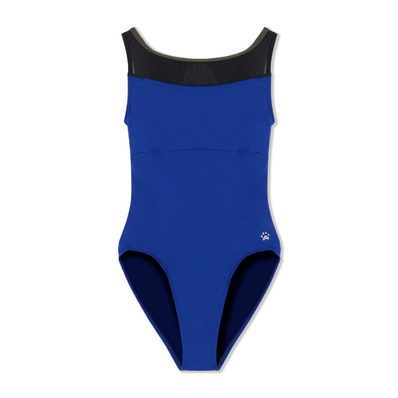 【MADOKA SUGAI】ジュニア ノースリーブレオタード(ブルー-130)