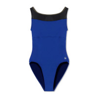 【MADOKA SUGAI】ジュニア ノースリーブレオタード(ブルー-130)