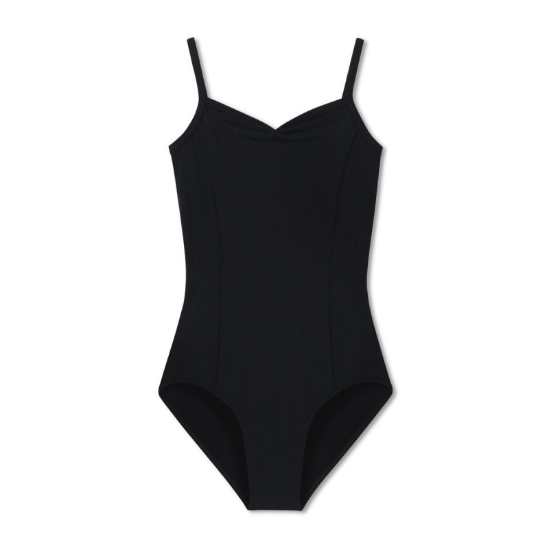 プリンセスライン入りキャミソールレオタード(ブラック-130)