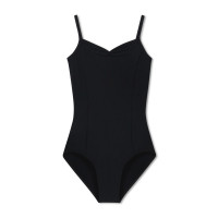 プリンセスライン入りキャミソールレオタード(ブラック-130)