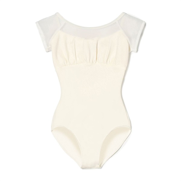 フレンチスリーブレオタード(オフホワイト-130)