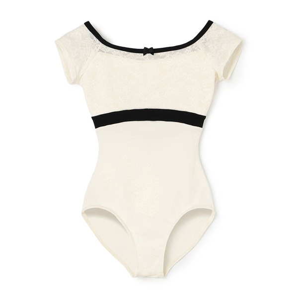 フレンチスリーブレオタード(オフホワイト-130)