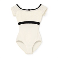 フレンチスリーブレオタード(オフホワイト-130)