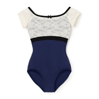 フレンチスリーブレオタード(ネイビー-130)