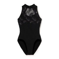 ハイネックレオタード(ブラック-130)