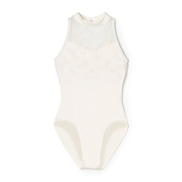 ハイネックレオタード(オフホワイト-130)