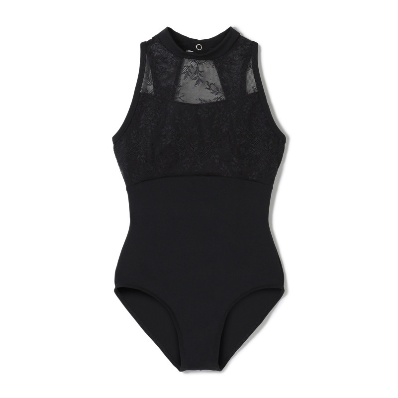 ハイネックレオタード(ブラック-130)