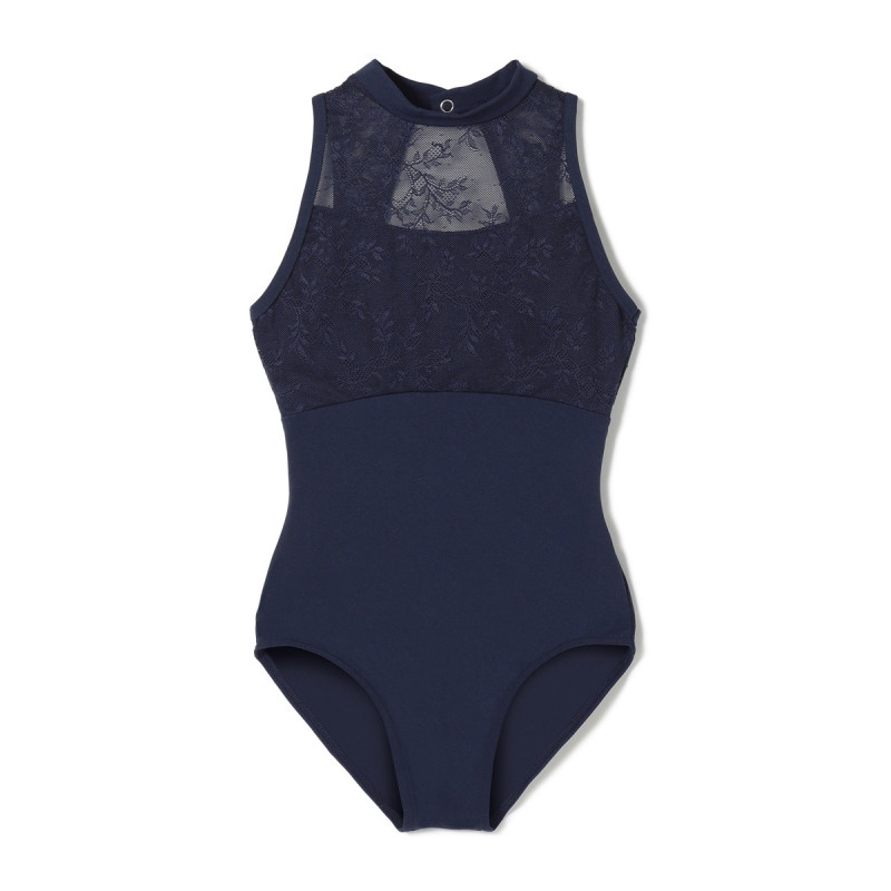 ハイネックレオタード(ネイビー-130)