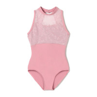 ハイネックレオタード(グレイッシュローズ-130)