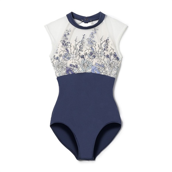 ♪ハイネックレオタード(ブルー-130)