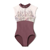 ♪ハイネックレオタード(グレイッシュライラック-130)