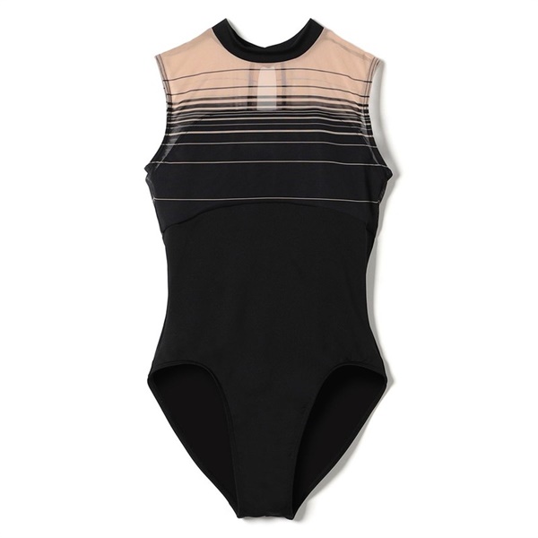 ♪ハイネックレオタード(ブラック-140)