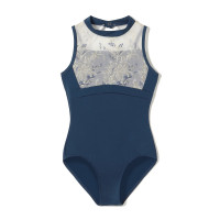 ハイネックレオタード(ネイビー-130)